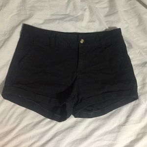 Black chino shorts